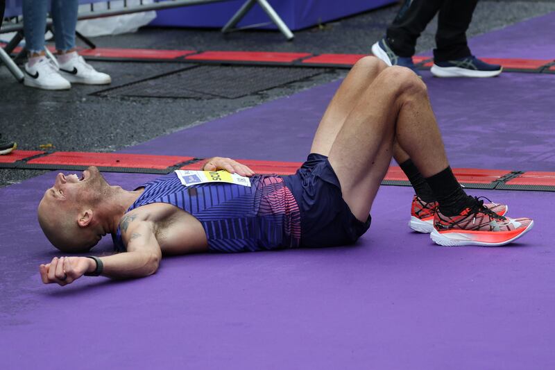 Stephen Scullion: “I’d love to go to the Olympics, but this is about one day at a time, believing in yourself, and if you have a bad day that’s okay, dust it off, and try again tomorrow. Like I doubted myself maybe 15 times on that course today." Photograph: Nick Bradshaw