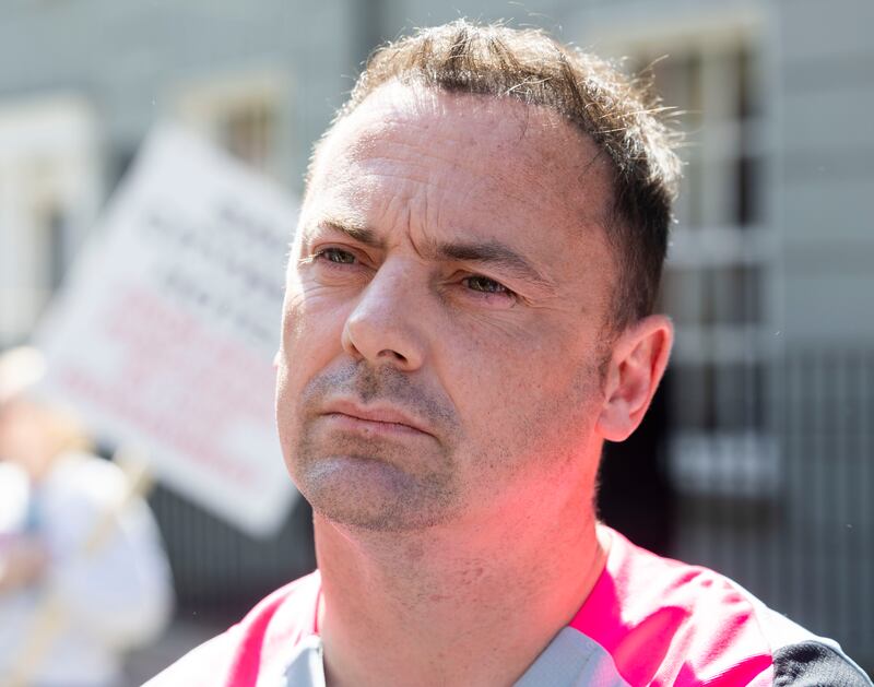 Cllr Gavin Pepper, above, said he objected to Mark Sinclair’s presence at the protest in Dublin on Tuesday. File photograph: Sam Boal/Collins