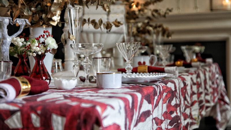 Les Palmiers tablecloth from Summerill & Bishop.