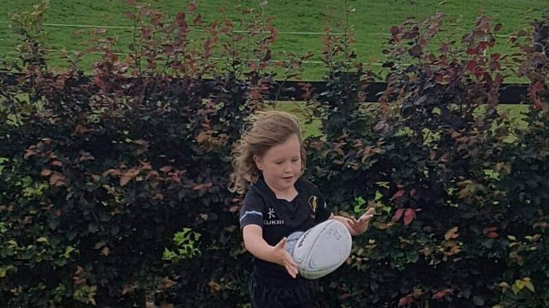 Eva-Belle Coldrick, the little rugby player from Cavan.