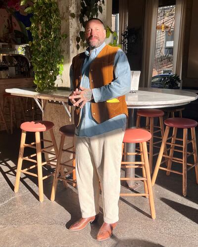 Ryan Skelton, owner of Ibiza-inspired discoteca, Cafe Balearica in Williamsburg, New York