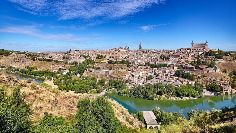 A panoramic view of Toledo