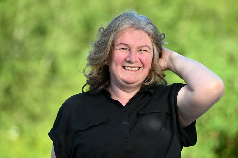 Lyn Hagin Meade: The Green Party councillor finds it empowering to  let her hair go grey. Photograph: Bryan Meade