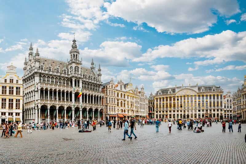 The Grand Place, Brussels, Belgium: If you’re spending a week, or a month, in Belgium, the Youth Holidays pass offers excellent value, starting at just €18 for unlimited travel. Photograph: iStock