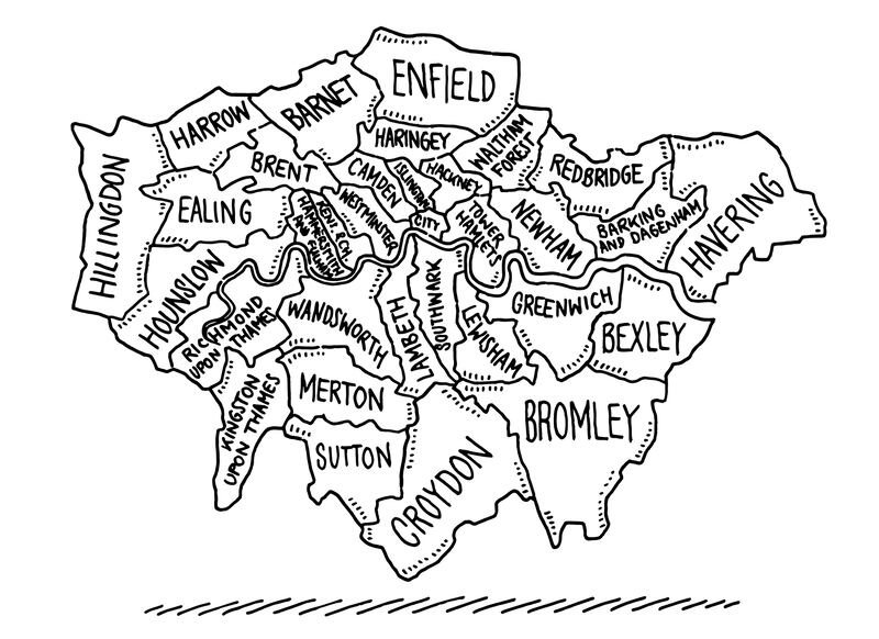 The districts of London. Illustration: Getty Images