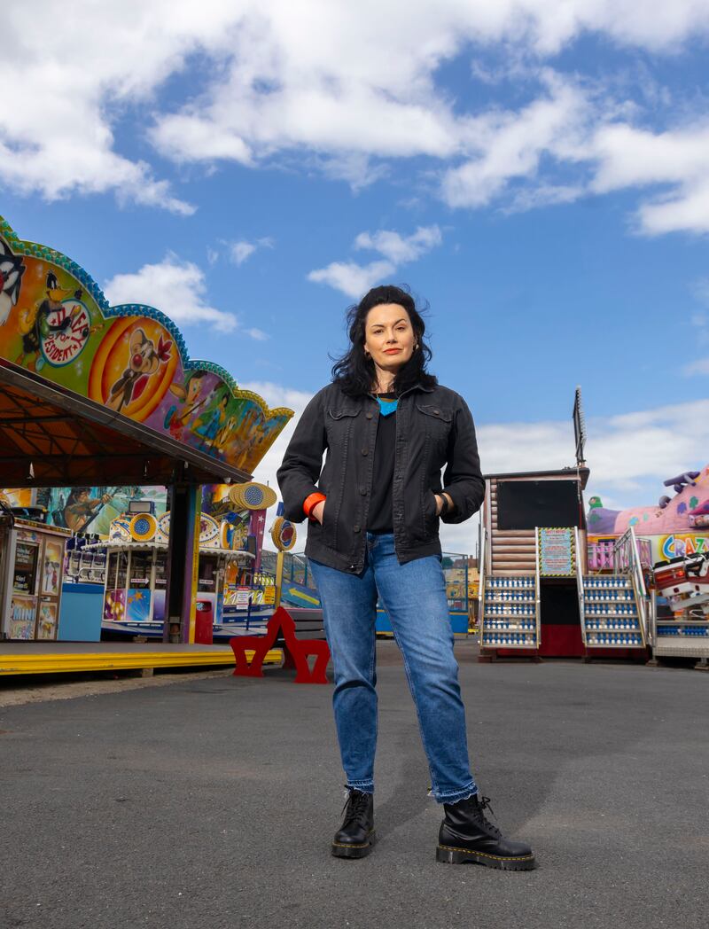 Aingeala  Flannery at Tramore amusement park in Co Waterford. Photograph: Patrick Browne