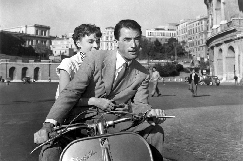 Gregory Peck and Audrey Hepburn in Roman Holiday. Photograph: Rue des Archives/RDA