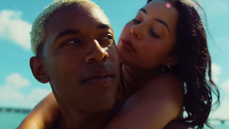 Kelvin Harrison Jr and Alexa Demie in Waves
