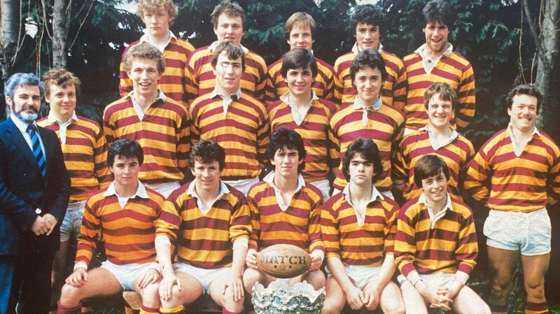 The De La Salle Churchtown 1983 Leinster Schools Senior Cup winning team