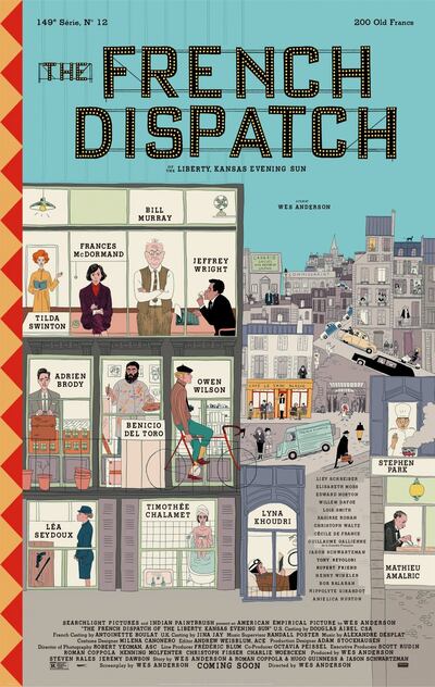 The French Dispatch, directed by Wes Anderson