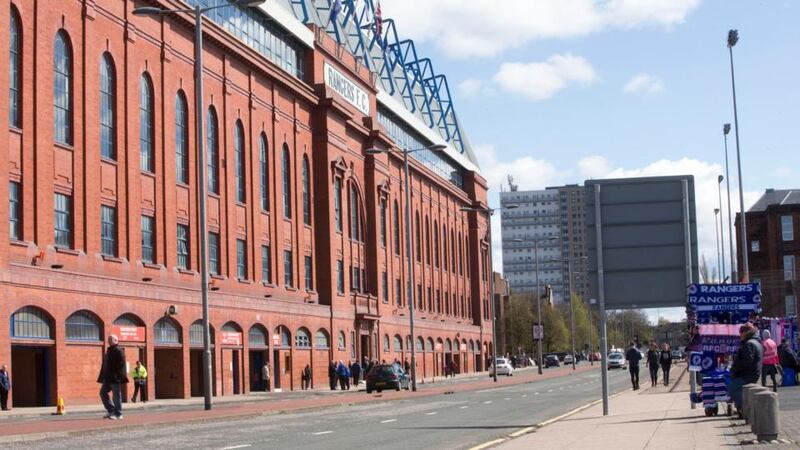 Ibrox Stadium in Glasgow, home of Rangers. Many in traditional Rangers heartlands voted Yes in the independence referendum, while many Celtic fans have traditionally been at odds with aspects of Scottish nationalism. Photograph: Jeff Holmes/PA Wire.