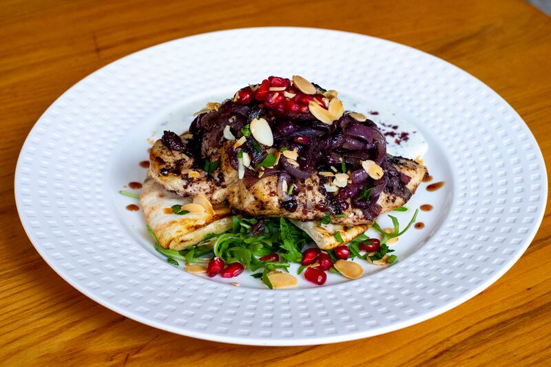 Chicken sumac at Fayrouz. Photograph: Tom Honan 