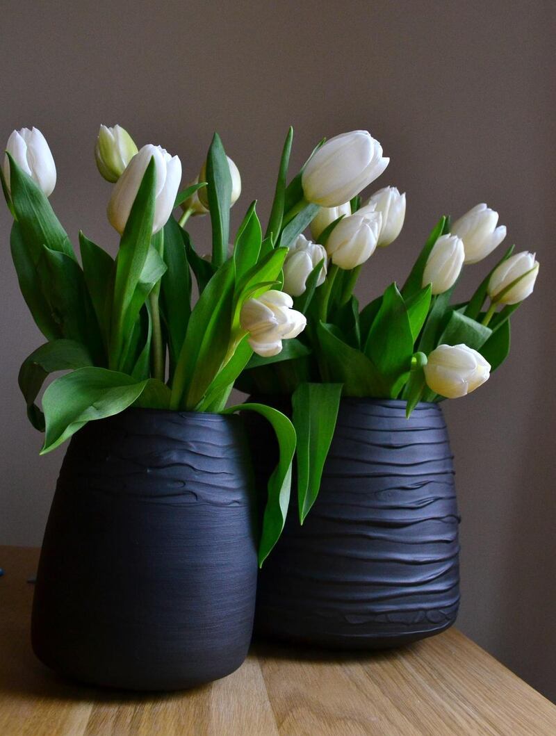 Dark ceramics from Aisling McElwain at the Dublin Christmas Flea