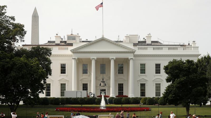 The US flag flies at full staff less than 48 hours after John McCain’s death over the White House in Washington. It has since been lowered again. Photograph: Reuters/Kevin Lamarque
