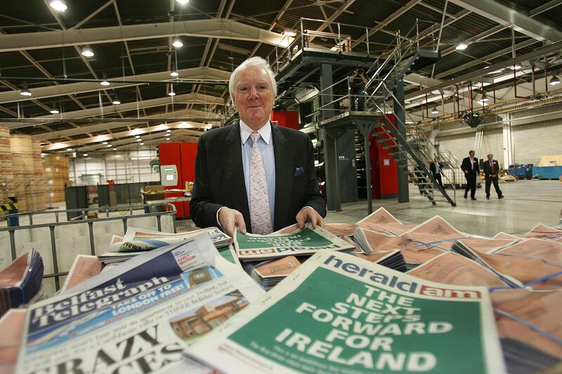 The Sunday Independent under Tony O'Reilly's ownership once devoted an eight-page colour supplement to him with the modest heading “A man for all continents” and no fewer than 17 photographs of the proprietor. Photograph: Julien Behal/PA