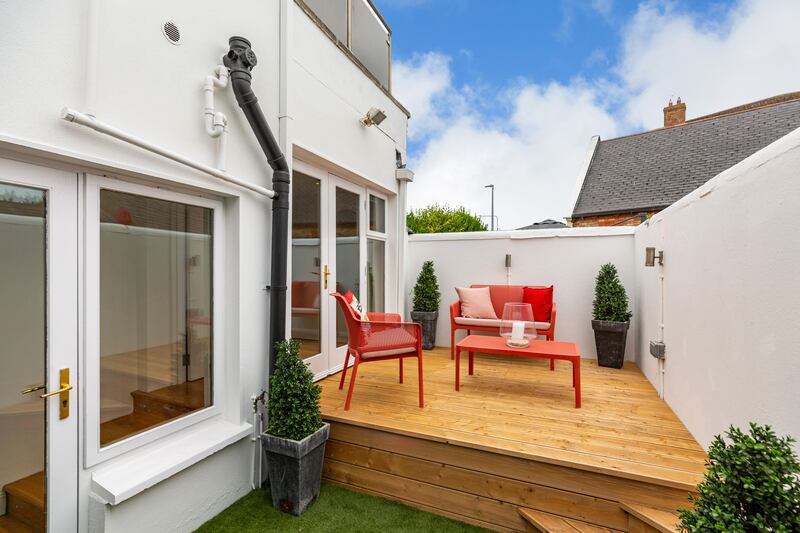 Garden space downstairs.