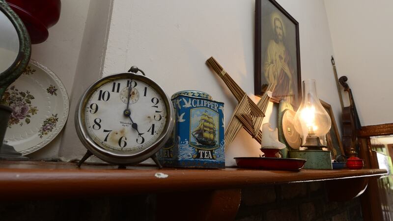 The mantlepiece in the birthplace museam of Francis Ledwidge in Slane, Co Meath .Photograph: Cyril Byrne