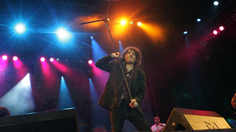 August 10th, 2007: Rachid Taha performs in Budapest, Hungary. Photograph: Attila Kisbenedek/AFP/Getty Images