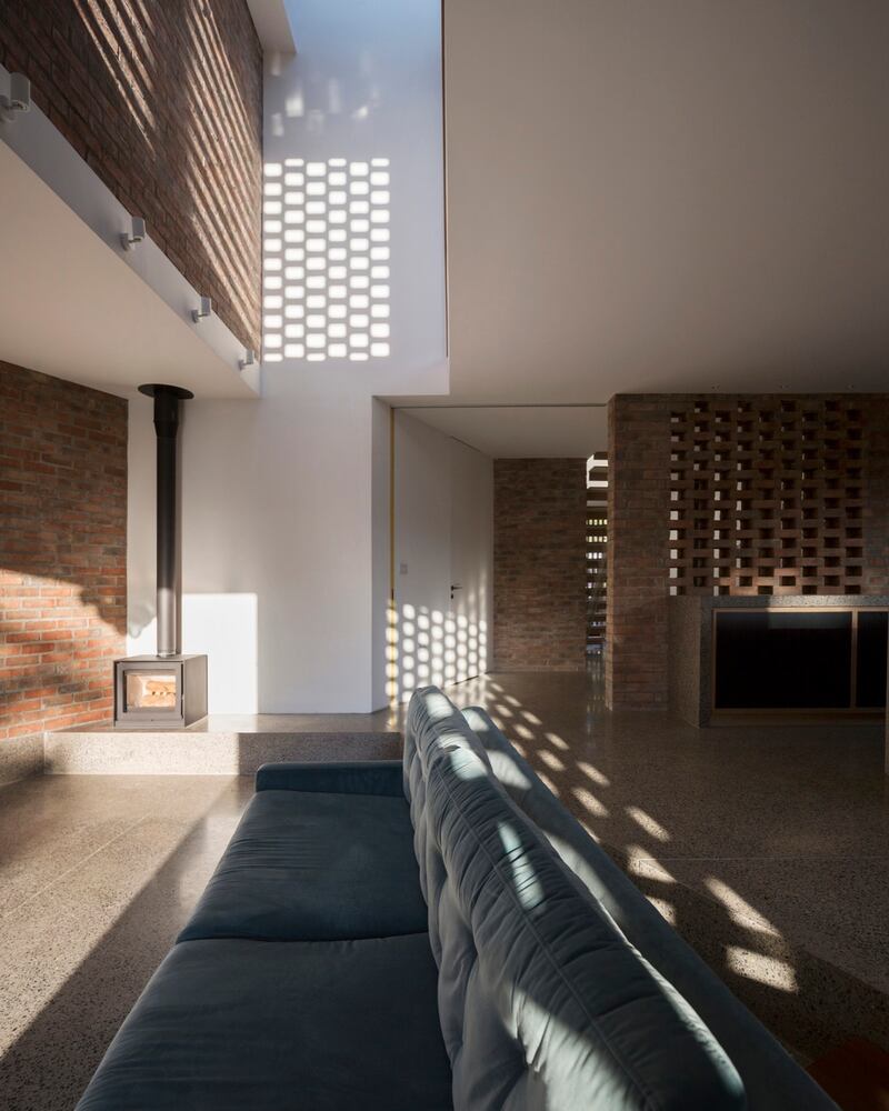 HD Redbrick Revival Architecture Farm