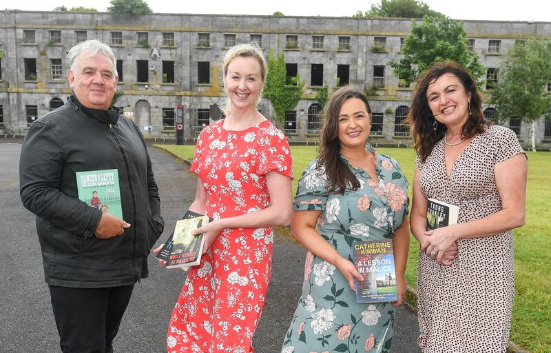 Conall Creedon, Michelle Dunne, Michelle Russell, Spike Island marketing manager, and Sinead Donnelly, Cork County Council tourism department, launch the Spike Island literary festival which is due to take place on from August 18th-20th. Photograph: David Keane