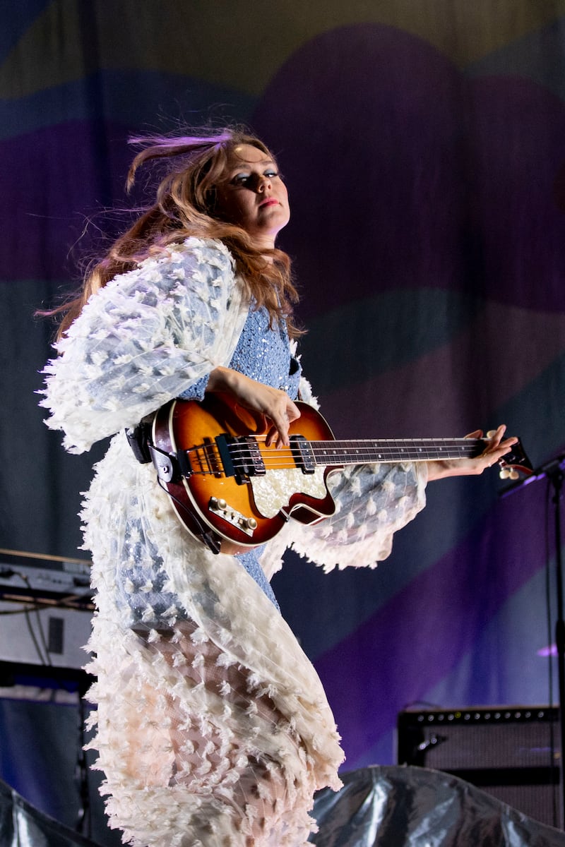 Johanna Söderberg performs on stage at Collins Barracks, Dublin.
Photograph: Tom Honan