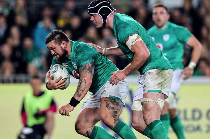 Andrew Porter played all 80 minutes with Cian Healy's fitness a concern on the bench. Photograph: Billy Stickland/Inpho
