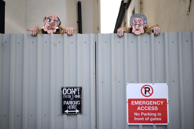 The Scarecrow Festival, in Durrow, Co Laois. Photograph: Dara Mac Dónaill