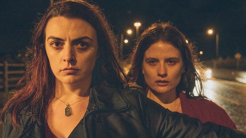 Wildfire stars Nora-Jane Noone and the late Nika McGuigan as sisters engaging with social and personal discontents along the Northern Irish Border