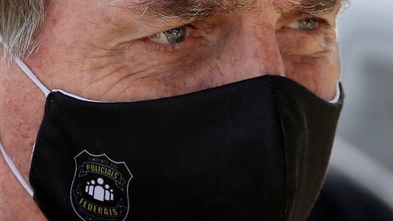 Brazil’s president Jair Bolsonaro. Photograph: Eraldo Peres/AP Photo