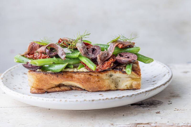 Crostini Nicoise. Photograph: Harry Weir