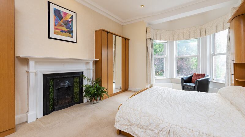 The master bedroom at 17 Herbert Park, Ballsbridge, Dublin 4.