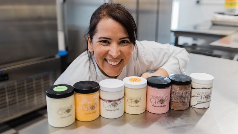 Giselle Makinde, founder of Cream of the Crop ice-creams. Photograph: Kamyla Abreu