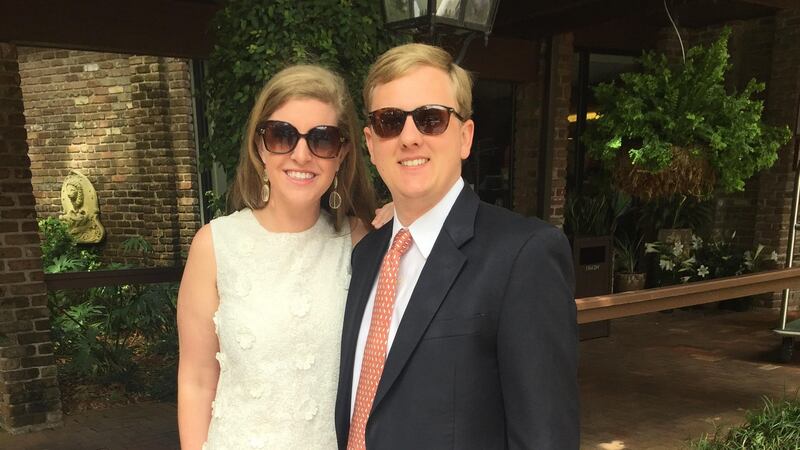 Molly Molloy Gambel (New Orleans Rose 2013) with her husband Kyle Catlett who proposed to her on live television.