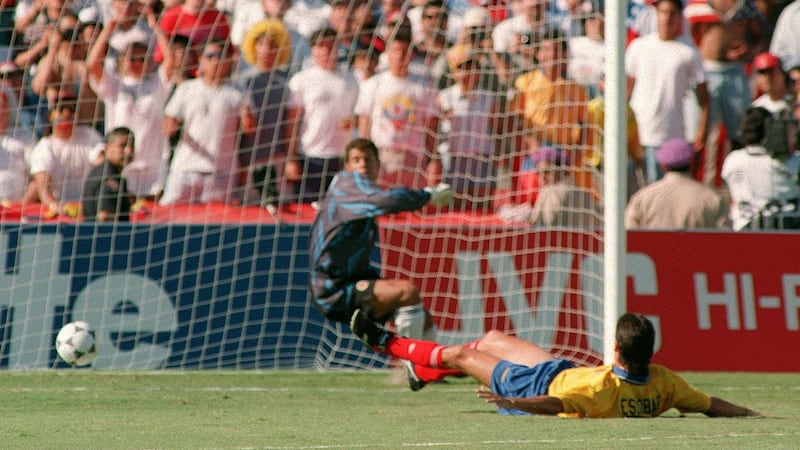Andres Escobar’s own goal in 1994 ultimately cost him his life. Photo: Romeo Gacad/Getty Images