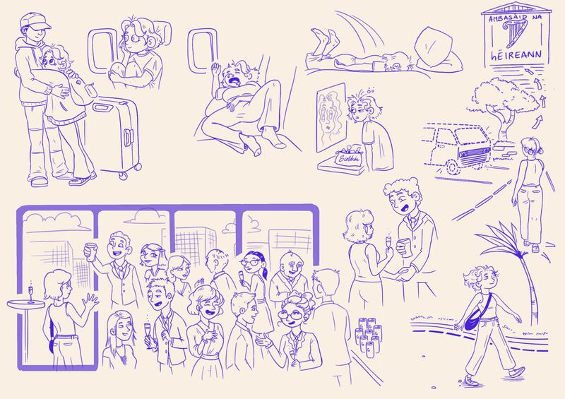 Siobhán Ní Thuairisg a tharraing agus í ag glacadh páirt sa scéim mhalartaithe.