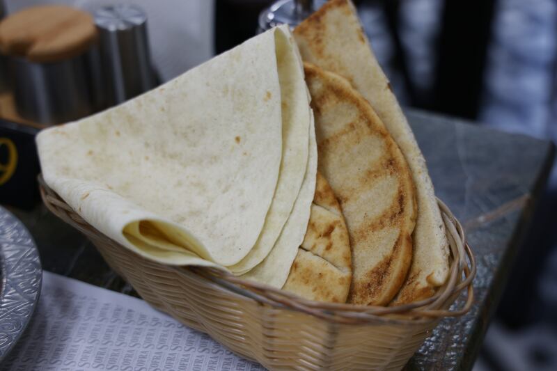 Flatbread at Sofra Cafe and Grill. Photograph: Bryan O'Brien