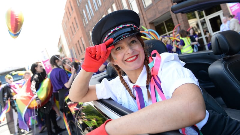 Mimi Bunting, Drumcondra, at Dublin Pride. Photograph: Dara Mac Dónaill/The Irish Times