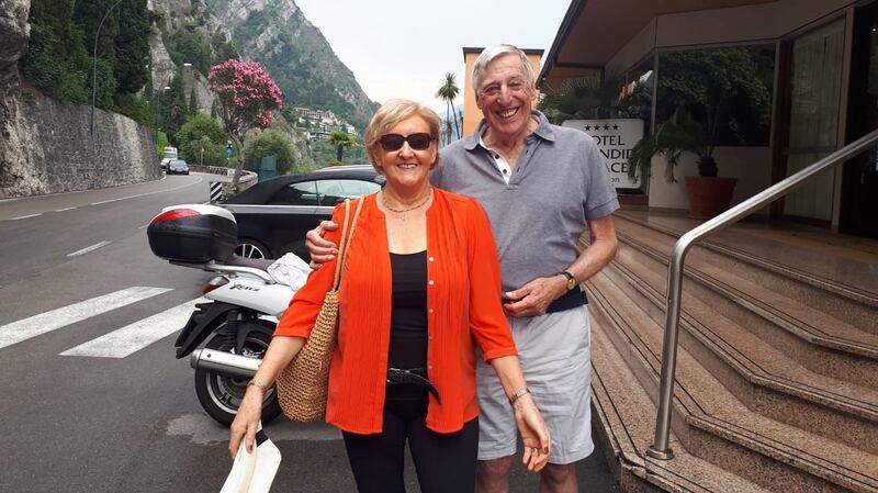 Dave Bacuzzi and his wife, Eithne: ‘When my daughter got married in Italy and he walked her down the aisle, he considered it a highlight of his life’