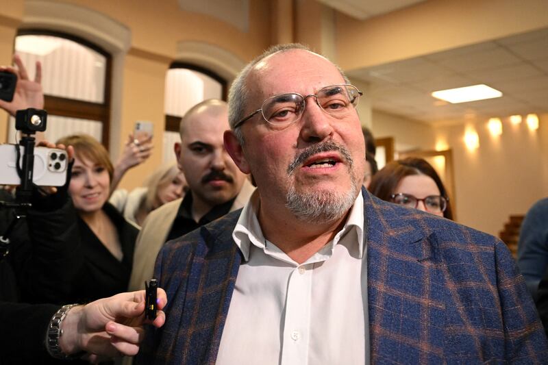Boris Nadezhdin, a Civic Initiative Party presidential hopeful, has been blocked from running in next month's presidential election in Russia. Photograph: Natalia Kolesnikova/AFP via Getty Images