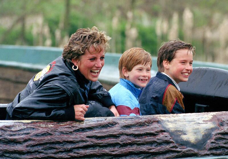 ‘You could see the feelings running riot all over her face’ ... Diana with Harry and William in 1992. Photograph: Julian Parker/UK Press via Getty
