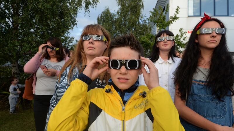 Safety is paramount when observing a partial solar eclipse. A quick glance through any unfiltered optical instrument runs the risk of instant blindness. File photograph: Cyril Byrne