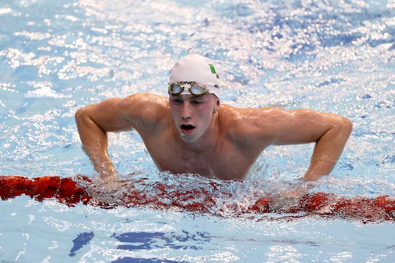 Swimmer Daniel Wiffen will be a new name to most Irish people. Photograph: Ben Brady/Inphp