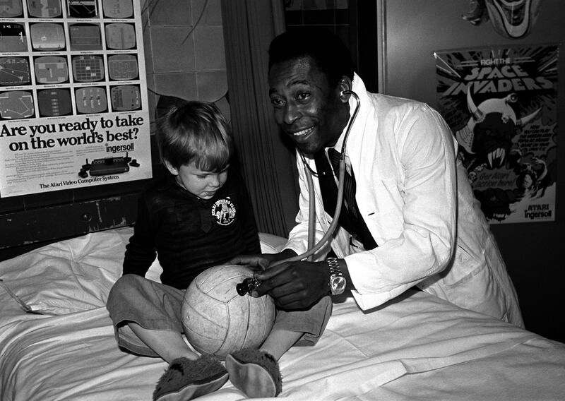 Brazil great Pele has died at the age of 82, his family have announced. Photograph: PA
