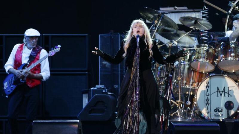 Fleetwood Mac performing on the Main Stage at the Isle of Wight Festival in June. Photograph: Yui Mok/PA