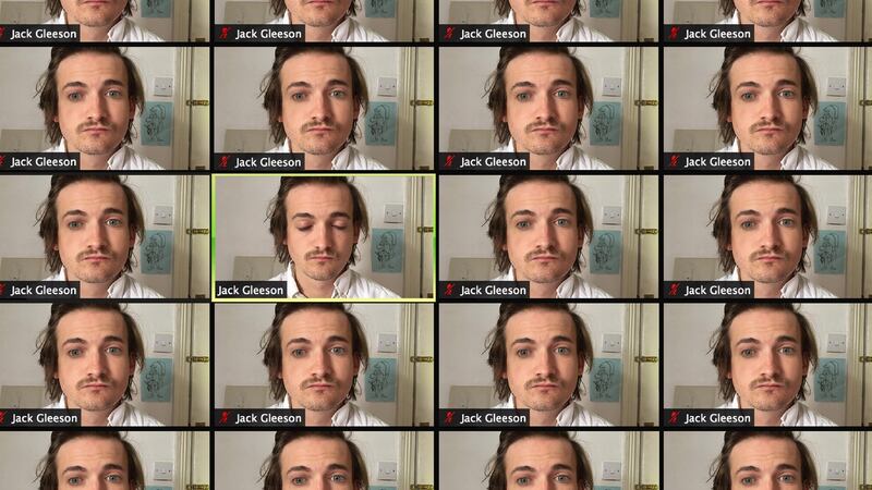 Jack Gleeson in Dead Centre’sTo Be a Machine by Dead Centre & Mark O’Connell as part of Dublin Theatre Festival 2020. Image: Jason Booher