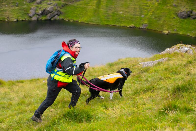 Helen Connolly with Rosie. Photograph: Patrick Browne