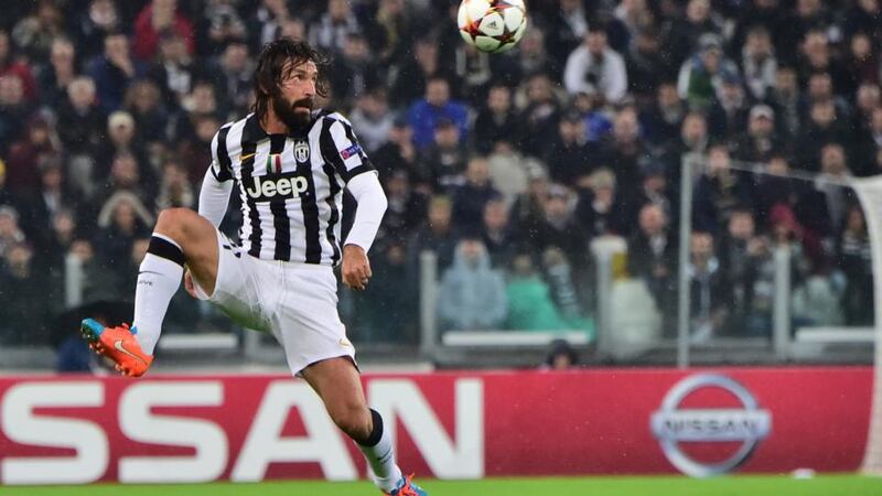 Fans of Juventus like to parade around in T-shirts, adorned with his image and the reassurance: “Keep calm and pass it to Pirlo.” Photograph: Giuseppe Cacace/Getty Images