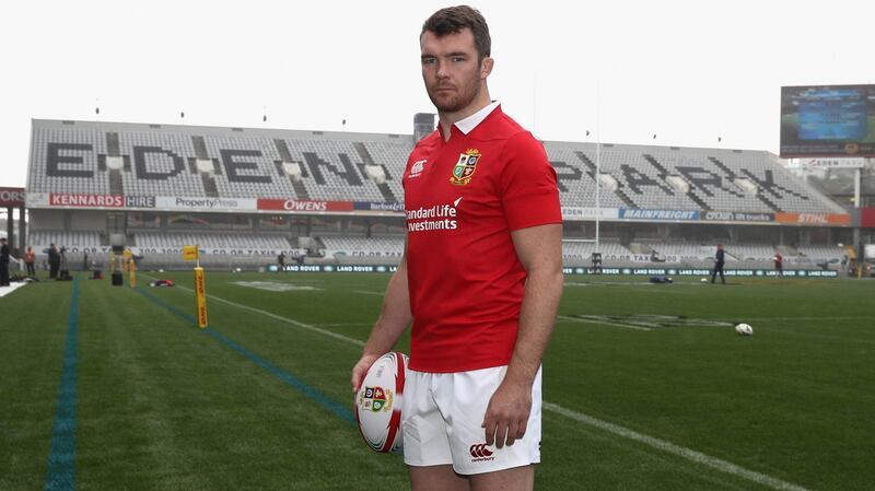 Peter O’Mahony at Eden Park during the Captain’s Run. Photo: David Rogers/Getty Images