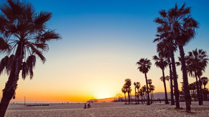 Santa Monica: oddly familiar, even if you’ve never visited before. Photograph: Getty
