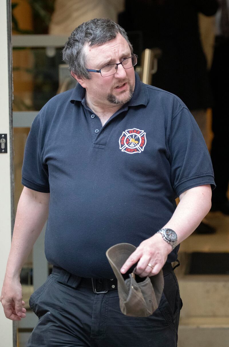 Station controller, Philip Cox pictured leaving the Dublin District Coroners Court after giving evidence at the inquest into the death of Louis Philip Doyle. Photograph: Colin Keegan/Collins Dublin